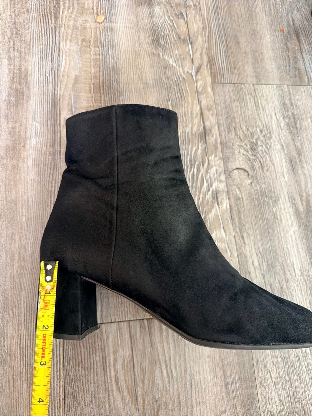 Authentic PRADA Women's suede Block Heel Ankle Boots - Picture 3 of 14